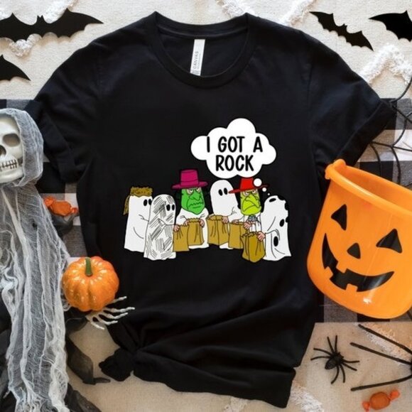 Brooke B Other - I Got A Rock Ghost Funny Halloween Shirt Scary Spooky Ghost Meme Graphic Tee